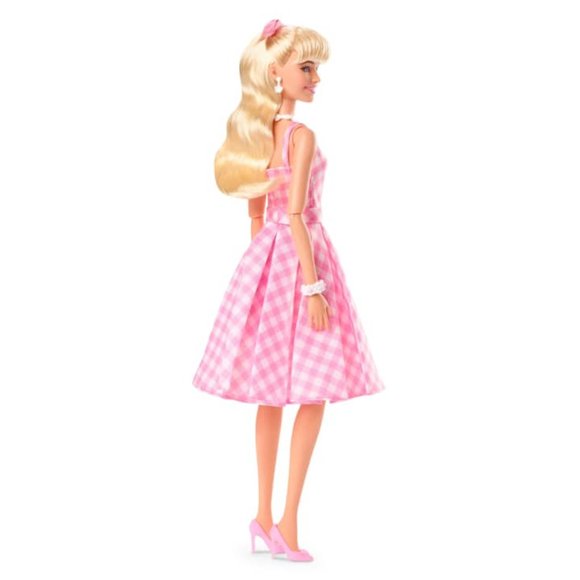Barbie The Movie Collectible Doll Margot Robbie as Barbie Pink Gingham Dress NIB - Picture 3 of 6